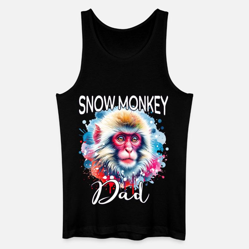 Snow Monkey Dad - Men’s Organic Tank Top - black