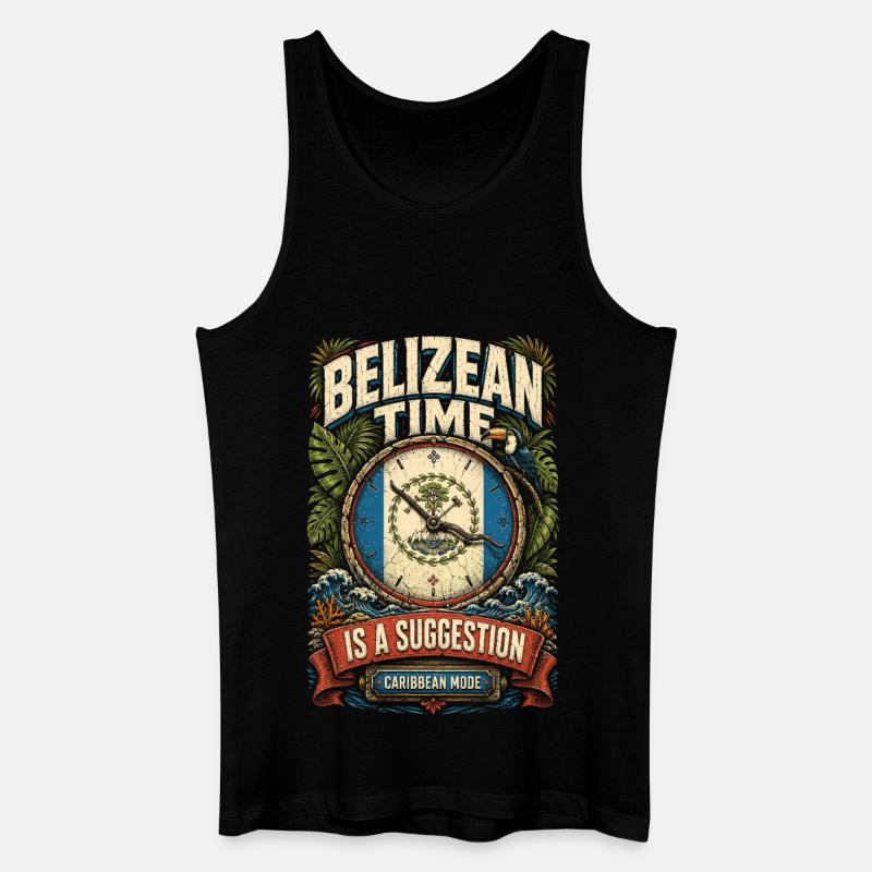 Belize Belizean Root - Men’s Organic Tank Top - black