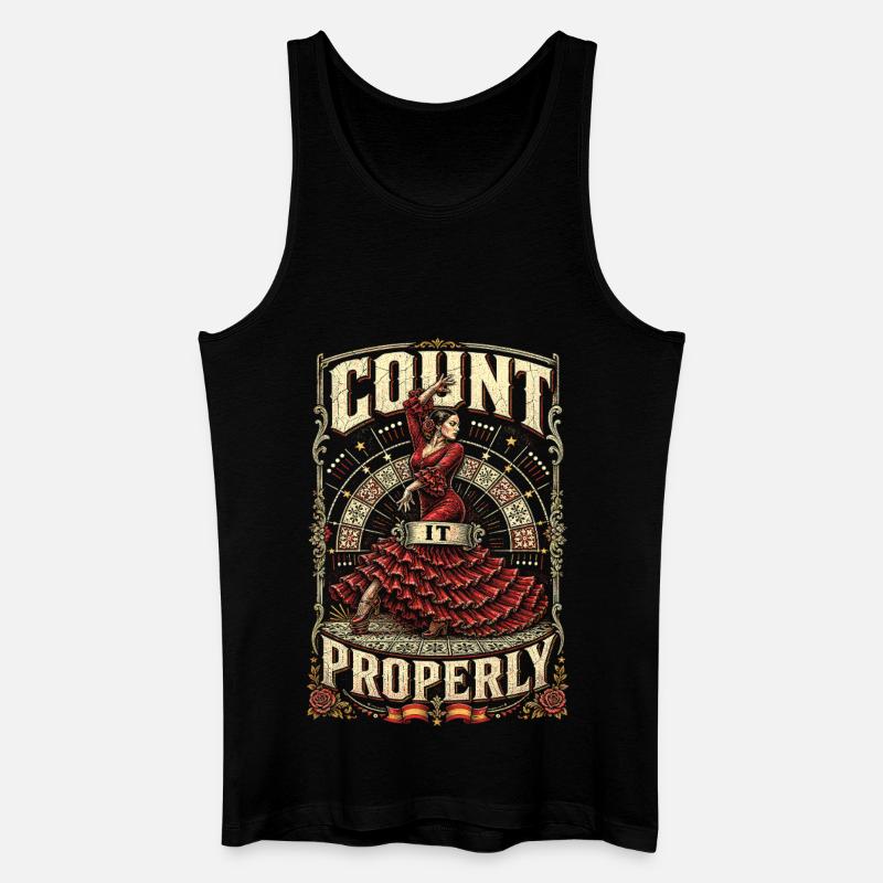 Flamenco Count It Properly - Men’s Organic Tank Top - black
