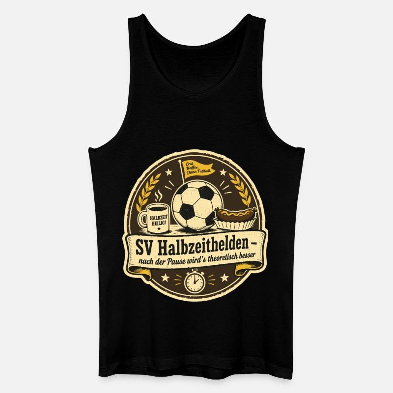 SV Halbzeithelden - Männer Bio Tank Top - Schwarz
