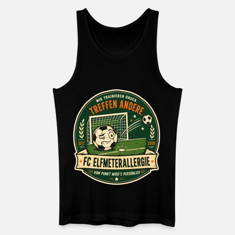 FC Elfmeterallergie - Männer Bio Tank Top - Schwarz