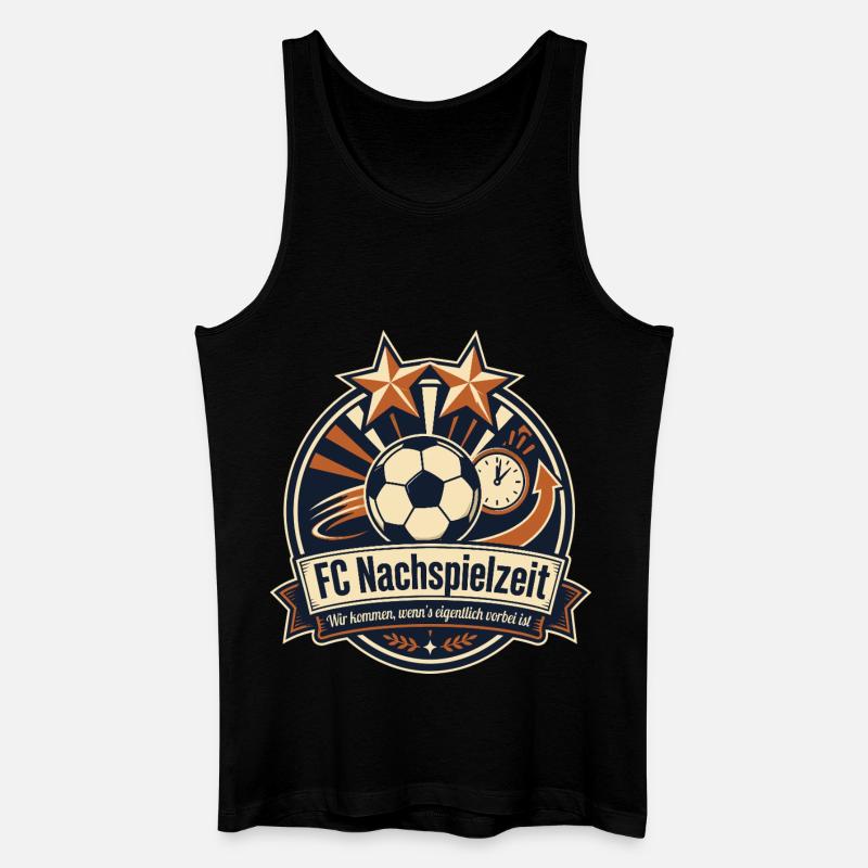 FC Nachspielzeit - Männer Bio Tank Top - Schwarz