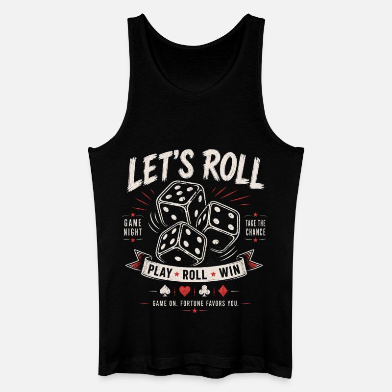 Let's Roll – Würfel Game Night - Männer Bio Tank Top - Schwarz