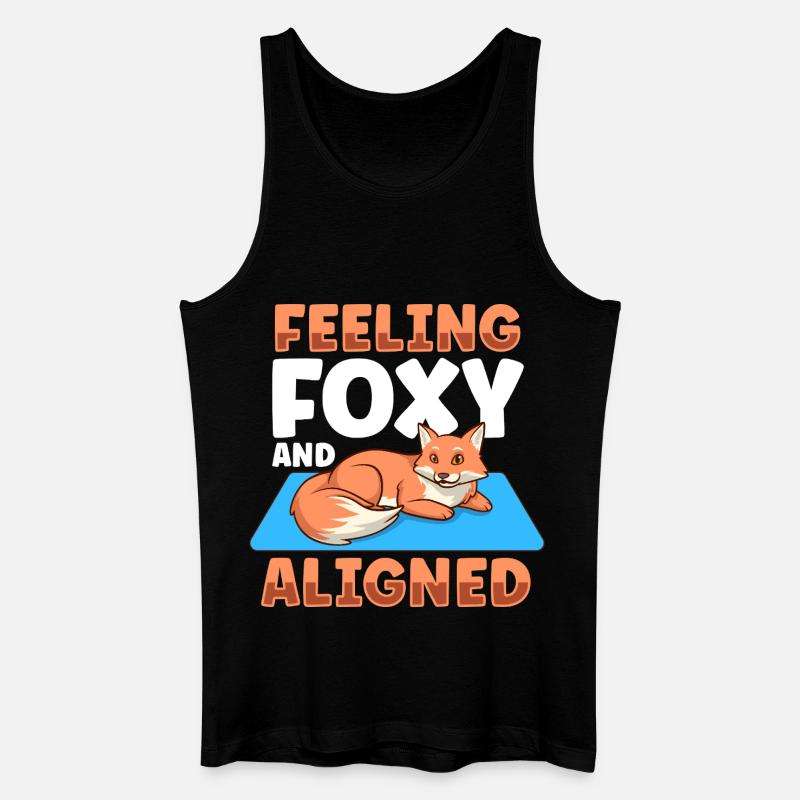 Chakra Alignment - Fox - Men’s Organic Tank Top - black