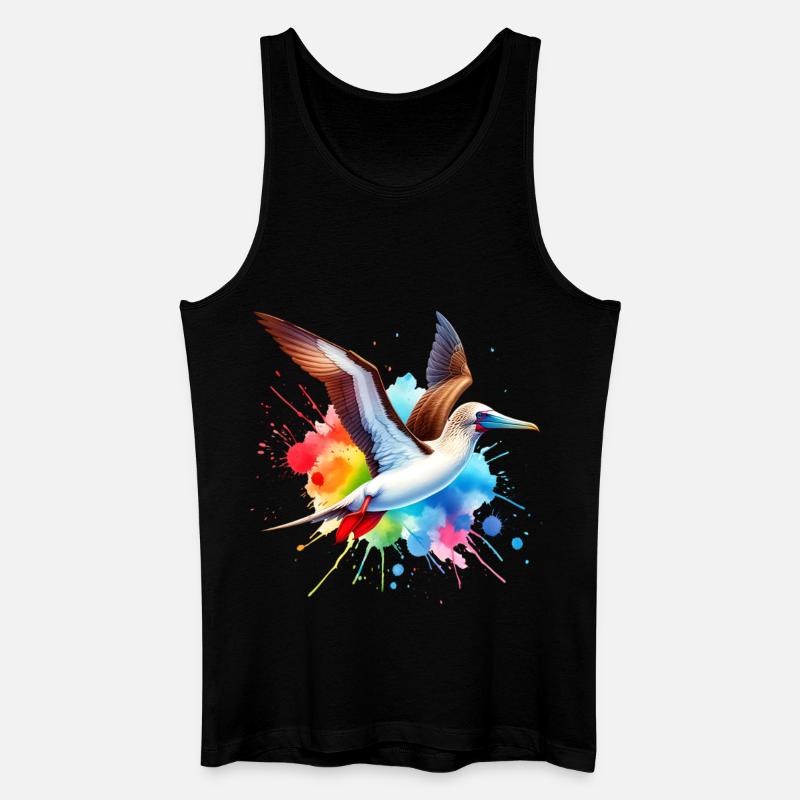 Red-footed booby gift - Men’s Organic Tank Top - black