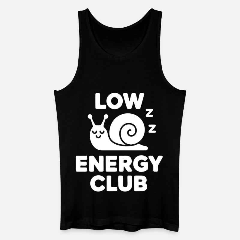 Langsame Schnecke Club - Männer Bio Tank Top - Schwarz