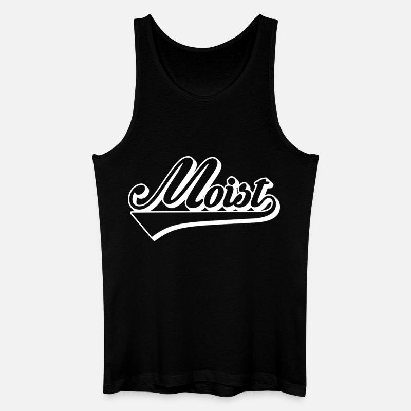 Mobiz Retro Script Logo - Men’s Organic Tank Top - black