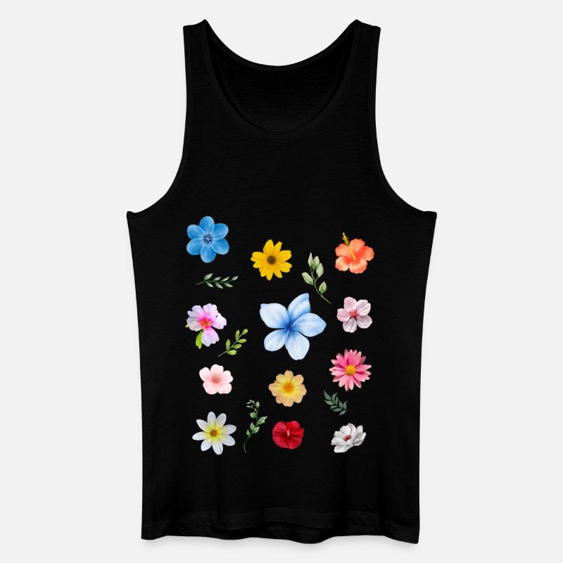 Der Frühling kommt - Männer Bio Tank Top - Schwarz