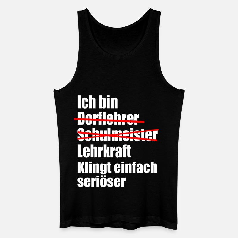 Lehrer Studium Abschluss bestanden - Männer Bio Tank Top - Schwarz