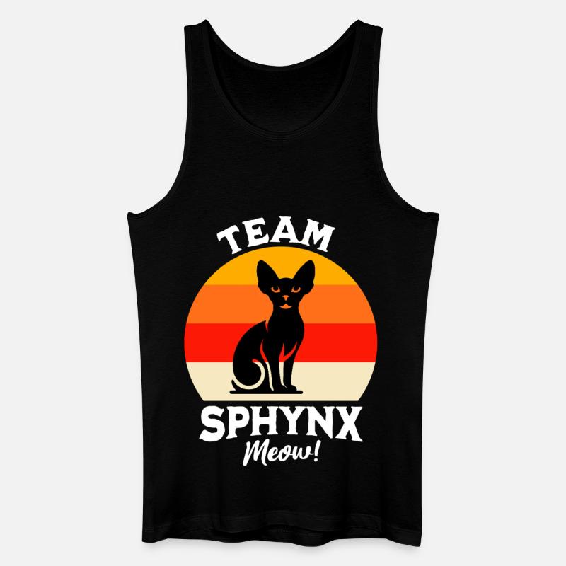 Team Sphynxkatze - Männer Bio Tank Top - Schwarz