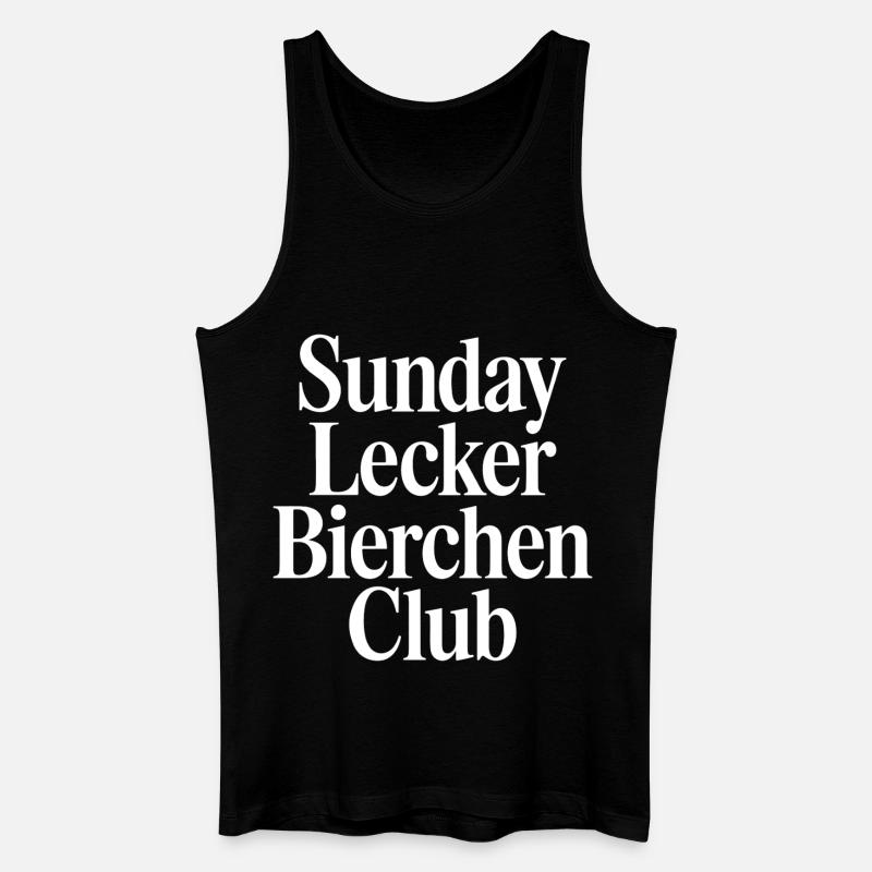 Sunday Lecker Bierchen Club - Männer Bio Tank Top - Schwarz