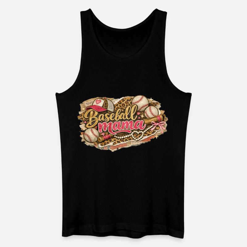 Baseball Mama Leopard – Grunge-Western-Stil - Männer Bio Tank Top - Schwarz
