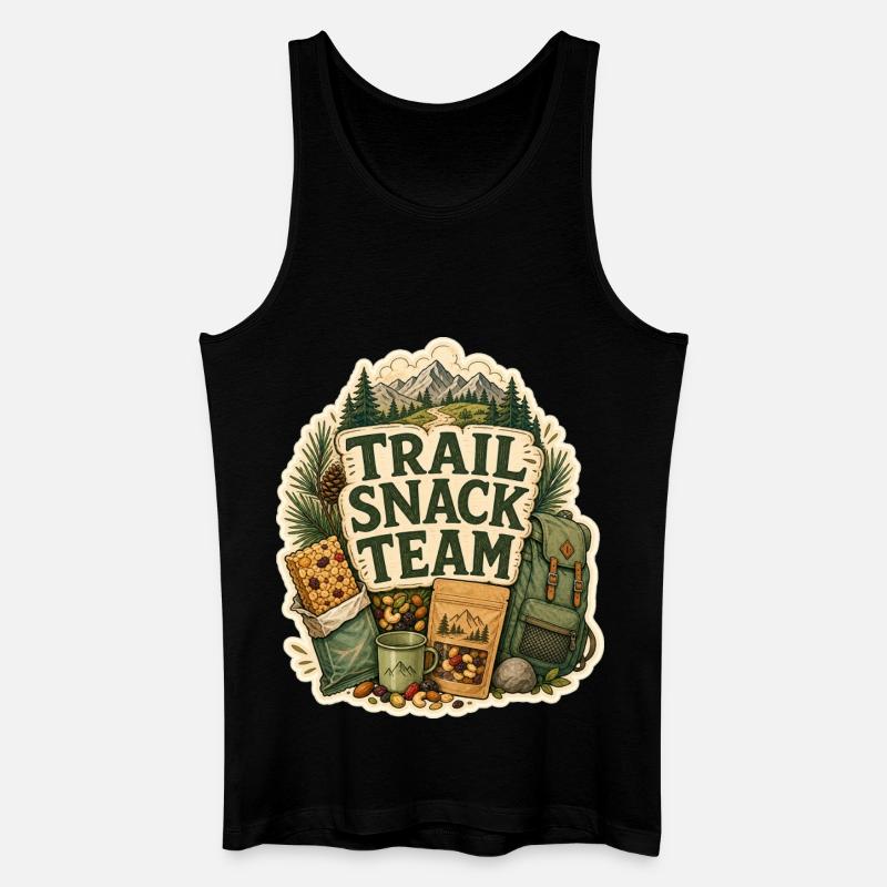 TRAIL SNACK TEAM Snacks - Men’s Organic Tank Top - black