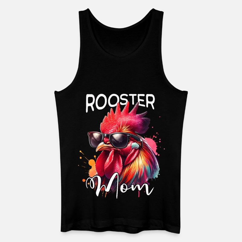 Hahn Mama - Männer Bio Tank Top - Schwarz