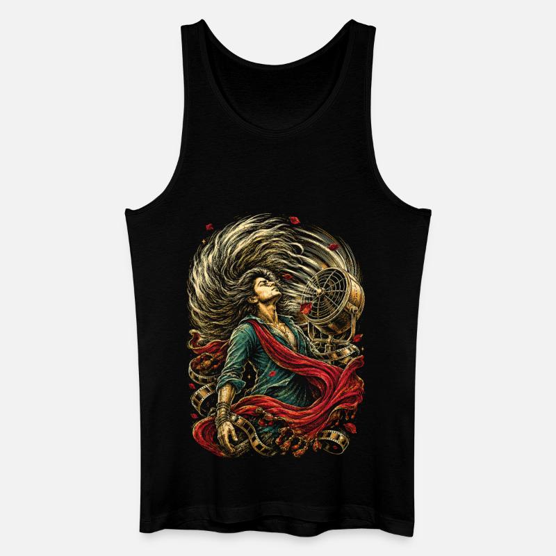 Bollywood - Männer Bio Tank Top - Schwarz