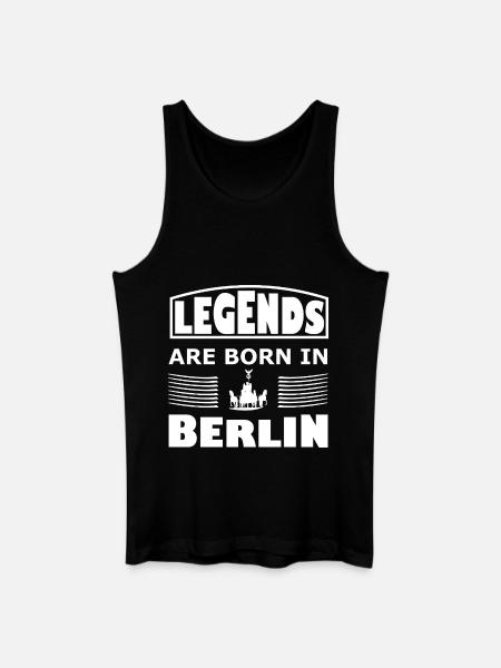 Legends born in Berlin - Men’s Organic Tank Top - black