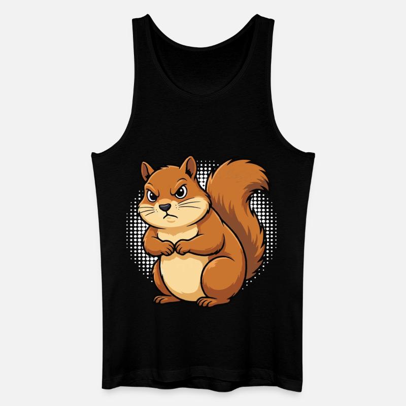 Eichhörnchen Eichhorn Eichhörnchenliebhaber Nager - Männer Bio Tank Top - Schwarz