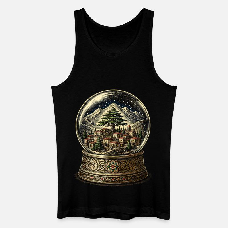 Libanon Libanese - Männer Bio Tank Top - Schwarz