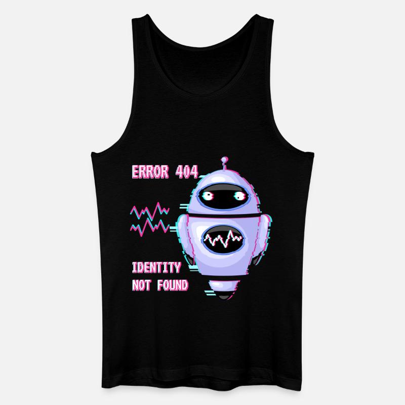ERROR 404: Identity Not Found - Men’s Organic Tank Top - black