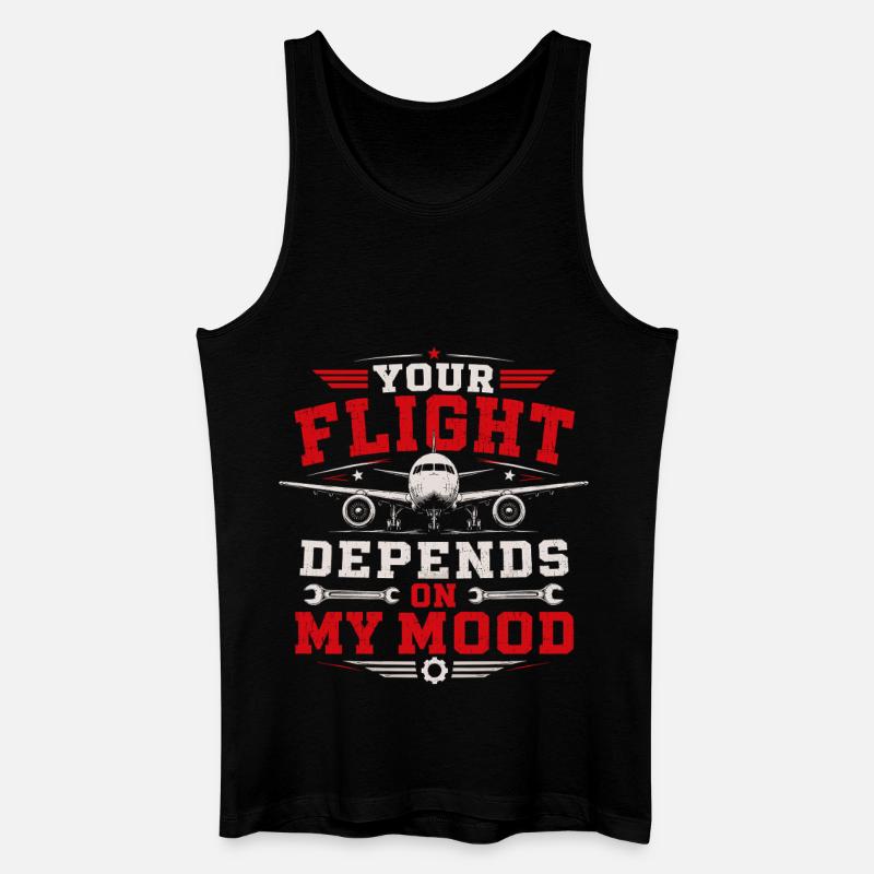 Wartungstechniker Flugzeug Und Luftfahrt - Männer Bio Tank Top - Schwarz