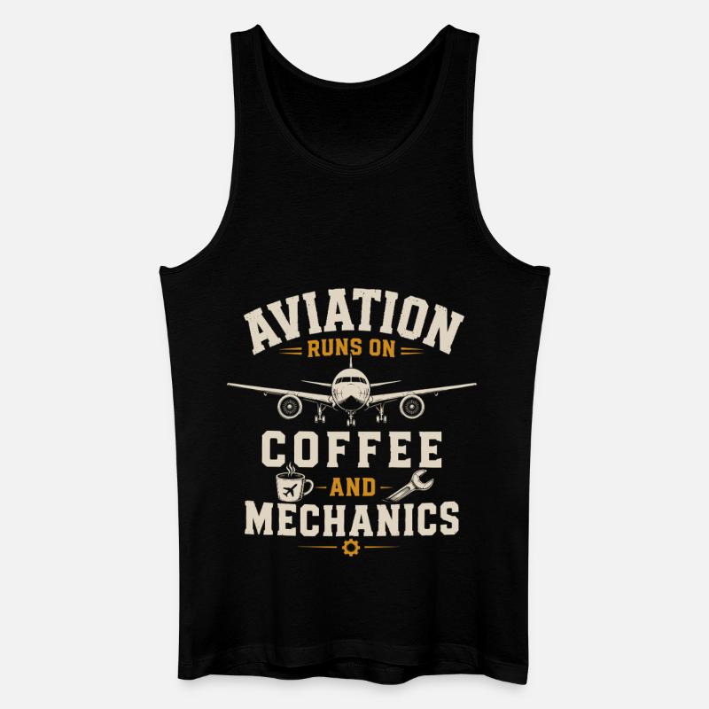 Luftfahrt Techniker Flugzeug Instandhaltung - Männer Bio Tank Top - Schwarz