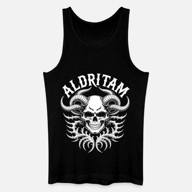 Eldritch Skull Tentakel - Männer Bio Tank Top - Schwarz