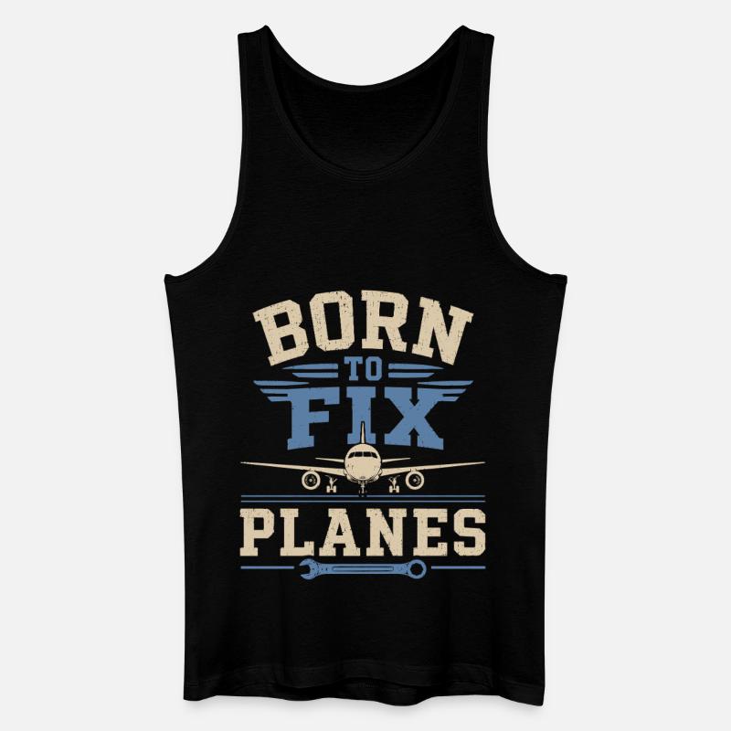 Luftfahrt Ingenieur Flugzeugtechnik Wartung - Männer Bio Tank Top - Schwarz