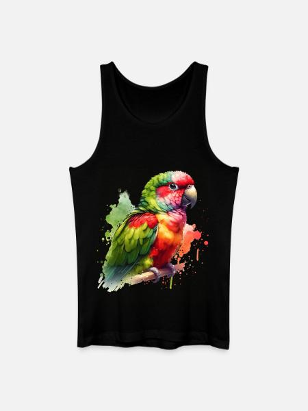 Alexandra Parakeet Gift - Men’s Organic Tank Top - black