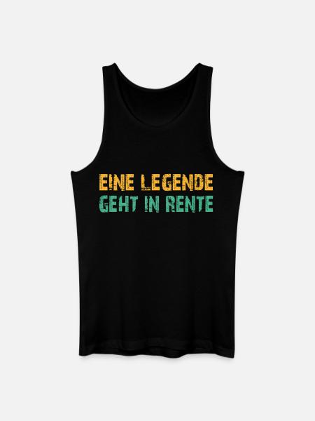 Ruhestand Legende - Männer Bio Tank Top - Schwarz