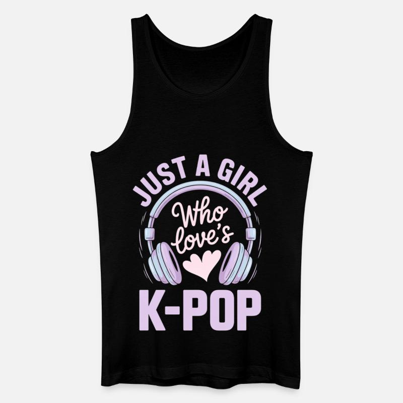 K Pop - Männer Bio Tank Top - Schwarz