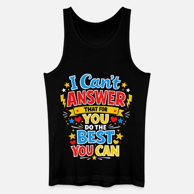 Lehrermotivation Schule Lehrer-Prüfungsgeschenk - Männer Bio Tank Top - Schwarz