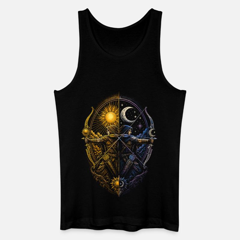 Bogenschießen Bogenschütze - Männer Bio Tank Top - Schwarz
