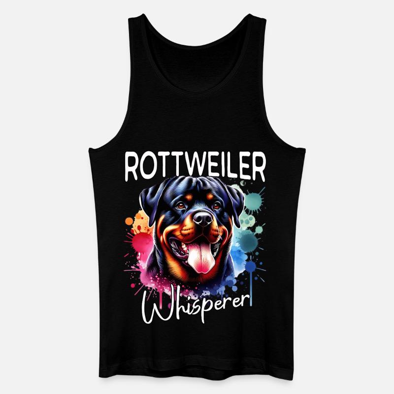 Rottweiler Flüsterer - Männer Bio Tank Top - Schwarz