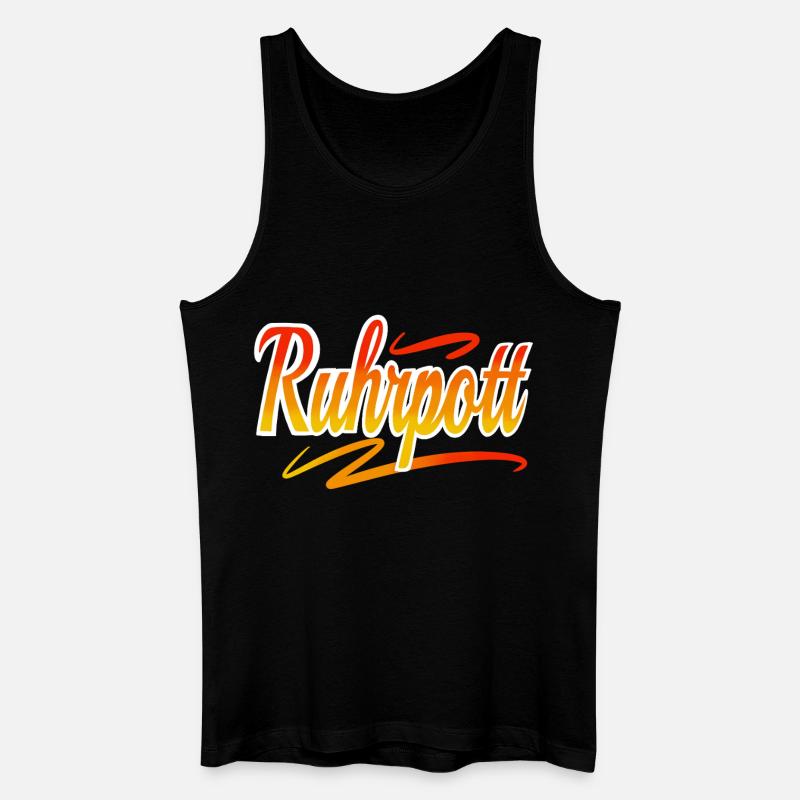 Ruhrpott - Männer Bio Tank Top - Schwarz