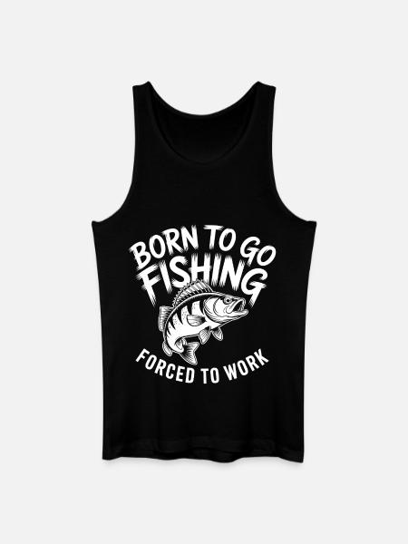 Born for fishing - Men’s Organic Tank Top - black