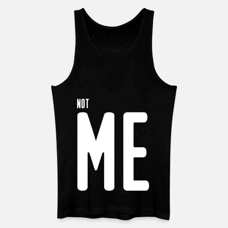 NICHT ICH - Männer Bio Tank Top - Schwarz
