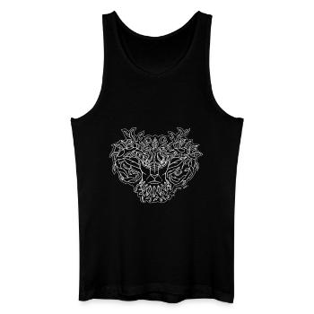 Gothique Forêt Faune Alternatif Grunge - Débardeur bio Homme - noir - Devant
