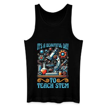 STEM Teacher It's A Beautiful Day Computer Science - Männer Bio Tank Top - Schwarz - Vorne