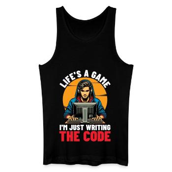 Coder Life's A Game I'm Just Web Developer Coders - Men’s Organic Tank Top - black - Front