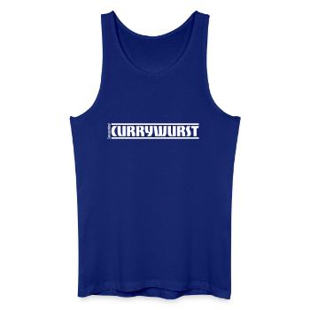 „Genussmittel“ Serie | Currywurst - Männer Bio Tank Top - Königsblau - Vorne