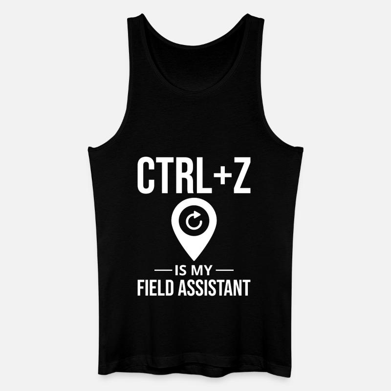 CTRL+Z Feltassistent GIS-dataredigering Angre - Økologisk singlet for menn - svart