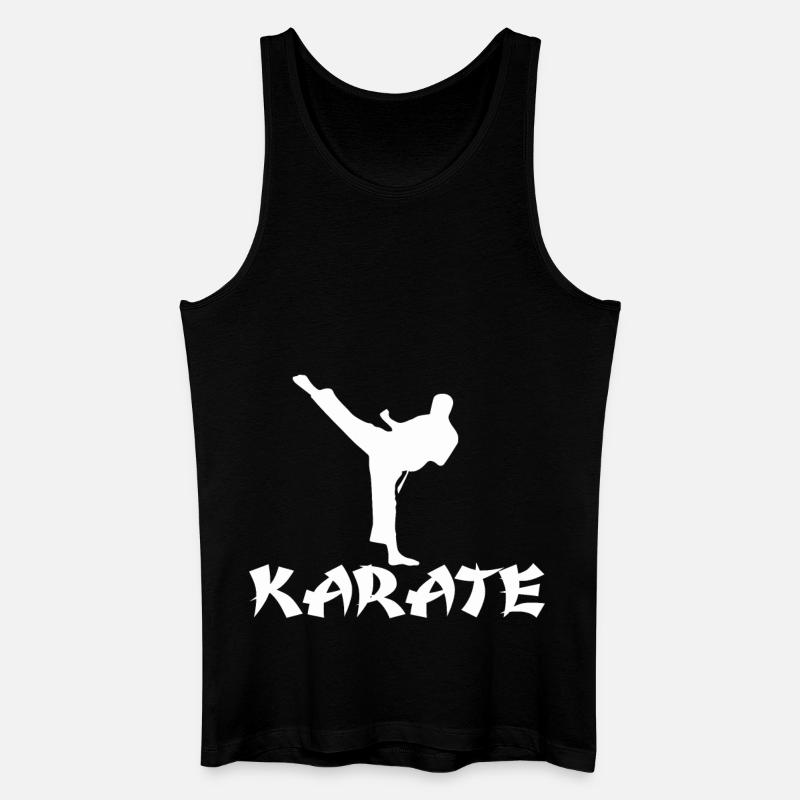 karate - Männer Bio Tank Top - Schwarz