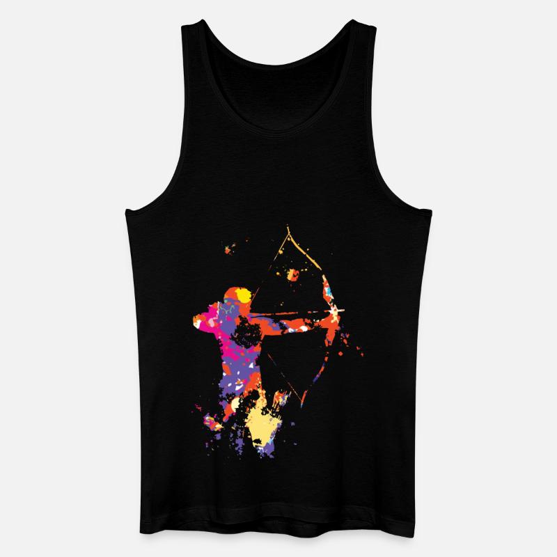 Bogenschießen - Männer Bio Tank Top - Schwarz