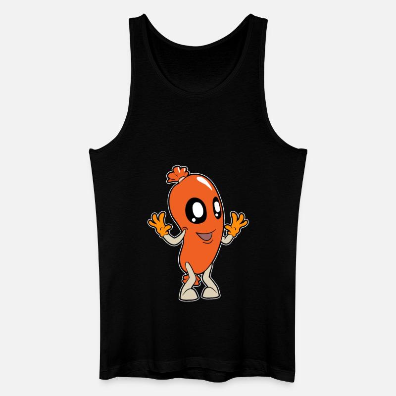 Kawaii Würstchen - Männer Bio Tank Top - Schwarz