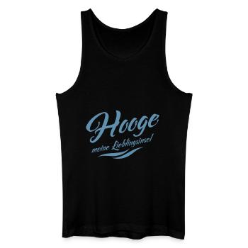 Hooge - meine Lieblingsinsel - Männer Bio Tank Top - Schwarz - Vorne