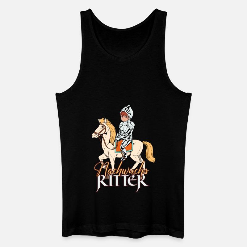 Ritter Junge - Nachwuchs Ritter - Männer Bio Tank Top - Schwarz
