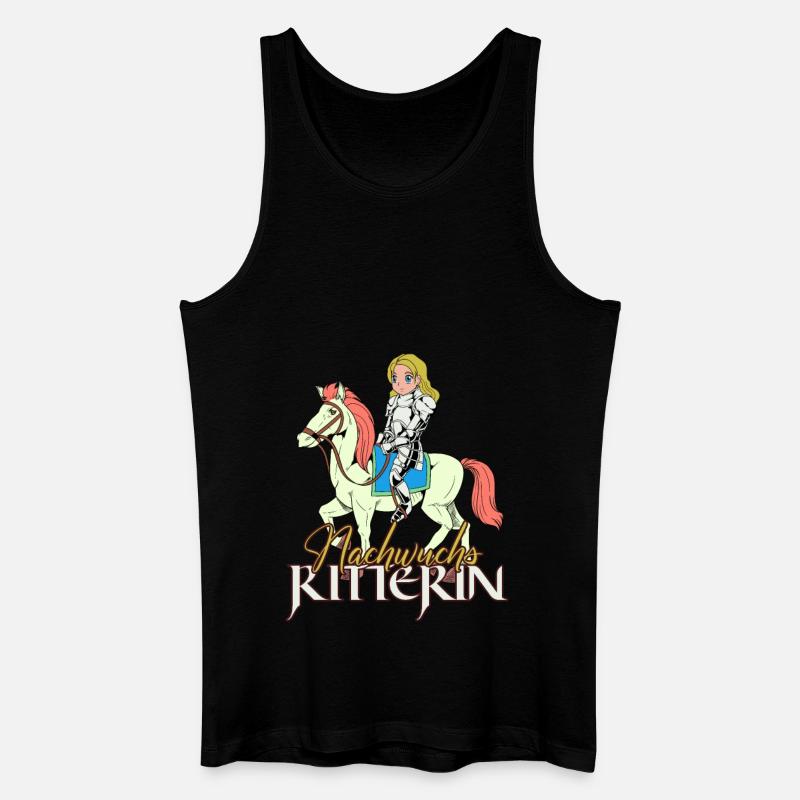 Ritter Mädchen - Nachwuchs Ritterin - Männer Bio Tank Top - Schwarz