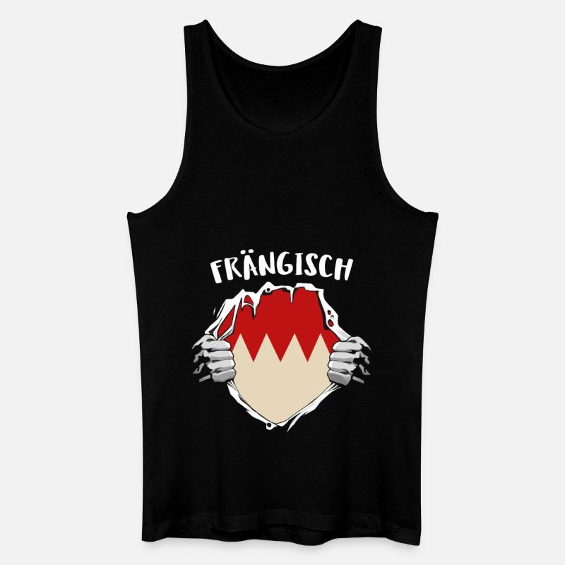 Frängisch fränkischer Dialekt Übersetzer - Männer Bio Tank Top - Schwarz