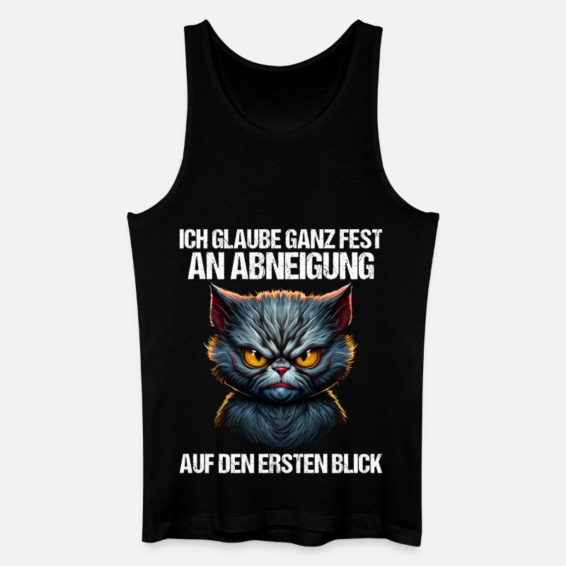 Katze Kätzchen Katzenhalter Katzen Sarkasmus - Männer Bio Tank Top - Schwarz