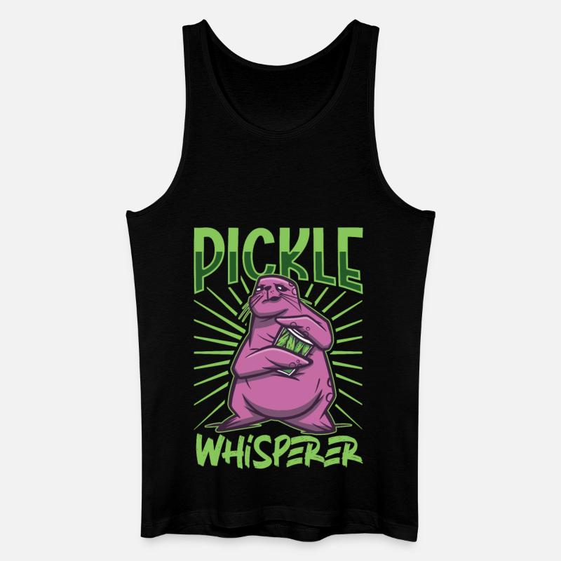Gurkenflüsterer - Gurken - Männer Bio Tank Top - Schwarz
